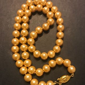 Faux Golden Pearls